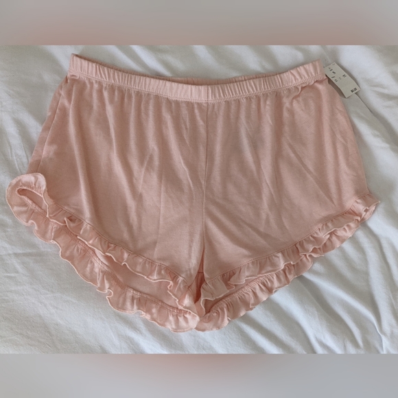 Pink Ruffled Pajama Shorts - Picture 4 of 5